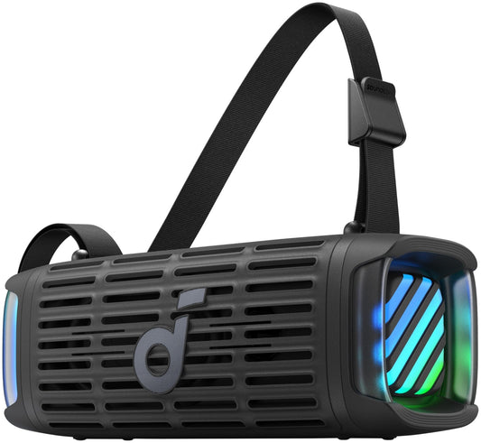 Altavoz Portátil Bluetooth Anker SoundCore Boom 3i, 50W, RGB, Impermeable, Negro D5100010