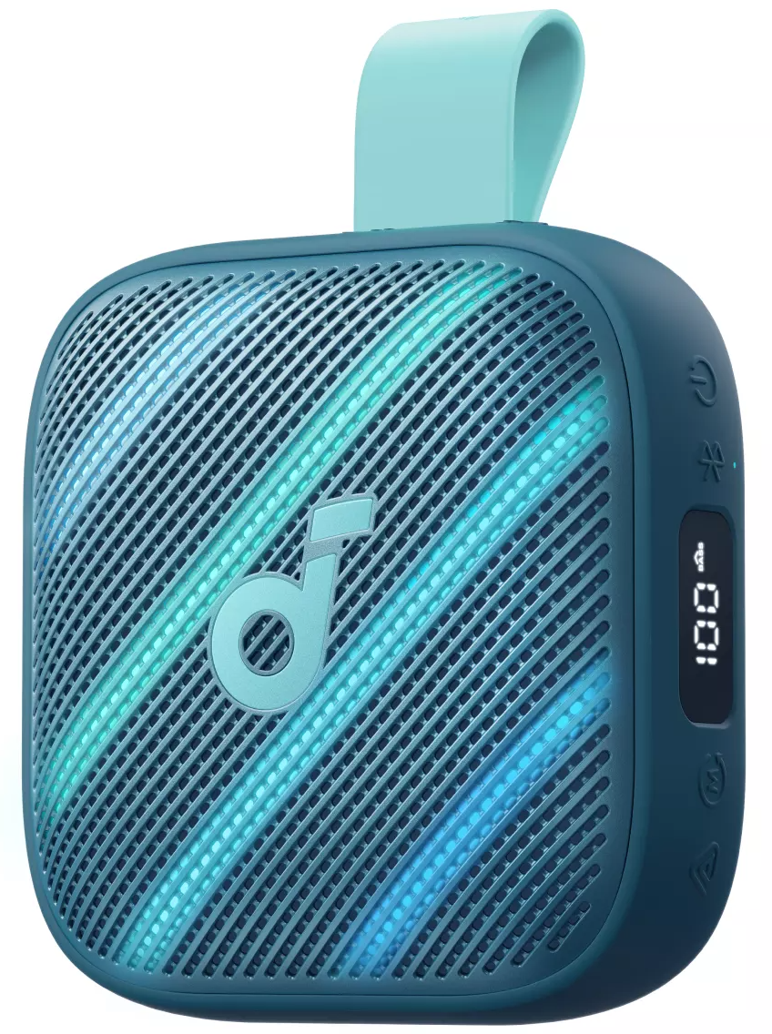 Altavoz portátil Bluetooth Anker SoundCore Boom Go 3i, 15W, TWS, RGB, impermeable, azul D5103030