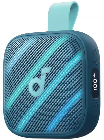 Altavoz portátil Bluetooth Anker SoundCore Boom Go 3i, 15W, TWS, RGB, impermeable, azul D5103030