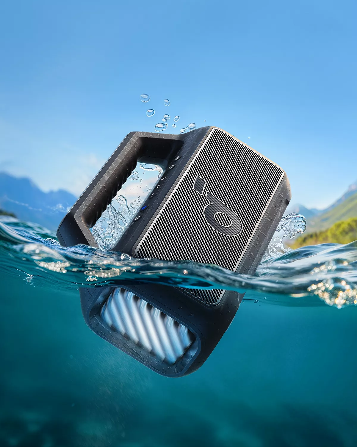 Altavoz Portátil Bluetooth Anker SoundCore Boom 2 Nueva Versión, 80W, TWS, RGB, Resistente al Agua, Negro A3138012