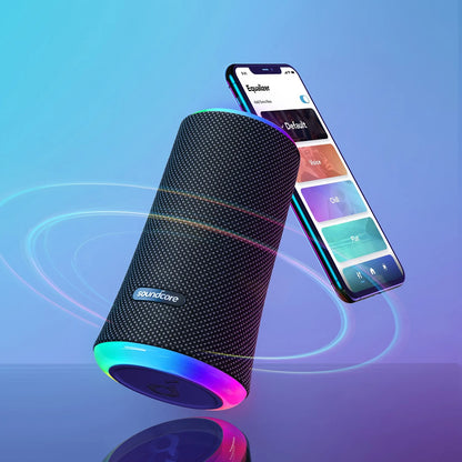 Altavoz Bluetooth Anker SoundCore Flare 2, 20W, RGB, Impermeable, Negro A3165G11