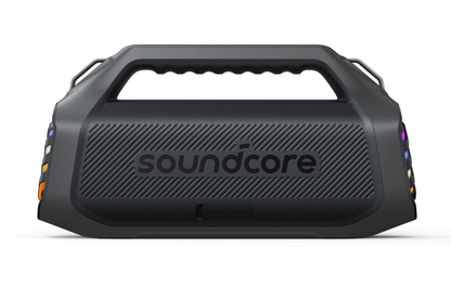 Altavoz portátil Bluetooth Anker SoundCore Boom 2 Plus Nueva Versión, 140W, TWS, RGB, Resistente al agua, Negro A3134012