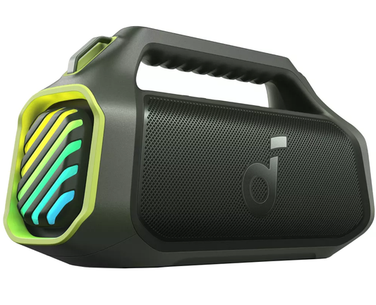 Altavoz portátil Bluetooth Anker SoundCore Boom 2 Plus Nueva Versión, 140W, TWS, RGB, Impermeable, Verde A3134062