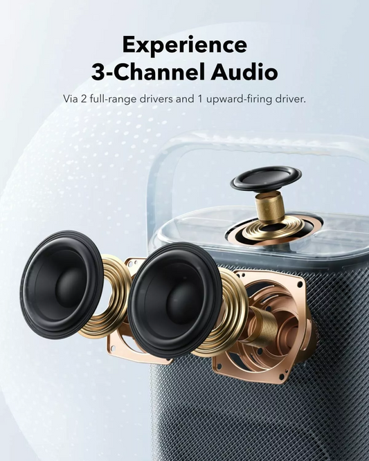 Altavoz portátil Bluetooth Anker SoundCore Motion X500, 40W, impermeable, negro, reacondicionado A3131011
