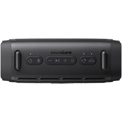Altavoz Portátil Bluetooth Anker SoundCore Boom 3i, 50W, RGB, Impermeable, Negro D5100010