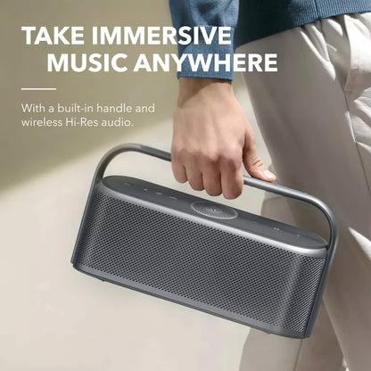 Altavoz portátil Bluetooth Anker SoundCore Motion X600, 50W, impermeable, negro A3130011