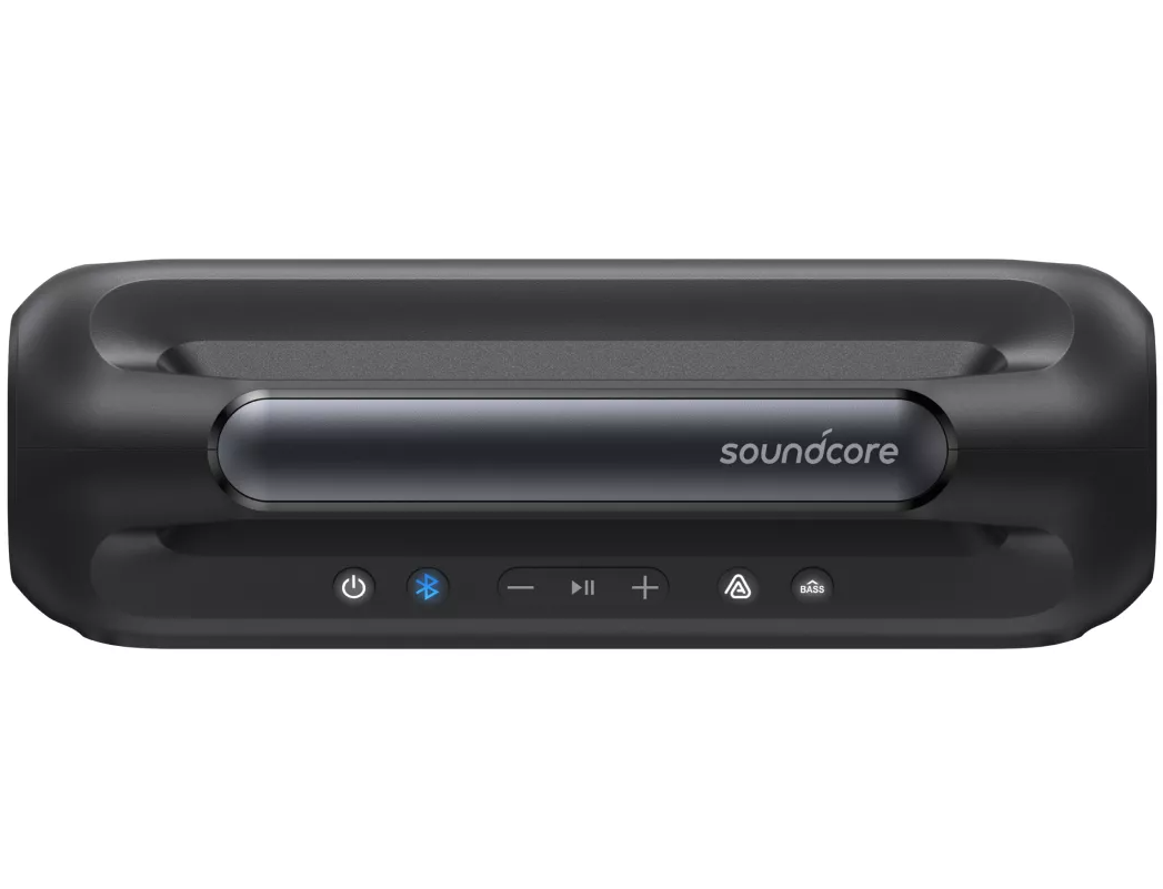 Altavoz Portátil Bluetooth Anker SoundCore Boom 2 Nueva Versión, 80W, TWS, RGB, Resistente al Agua, Negro A3138012