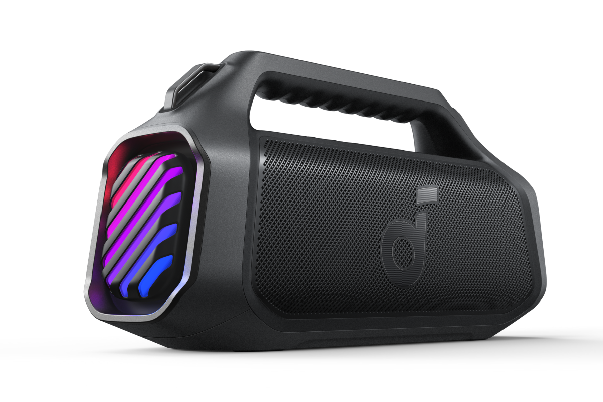 Altavoz portátil Bluetooth Anker SoundCore Boom 2 Plus Nueva Versión, 140W, TWS, RGB, Resistente al agua, Negro A3134012