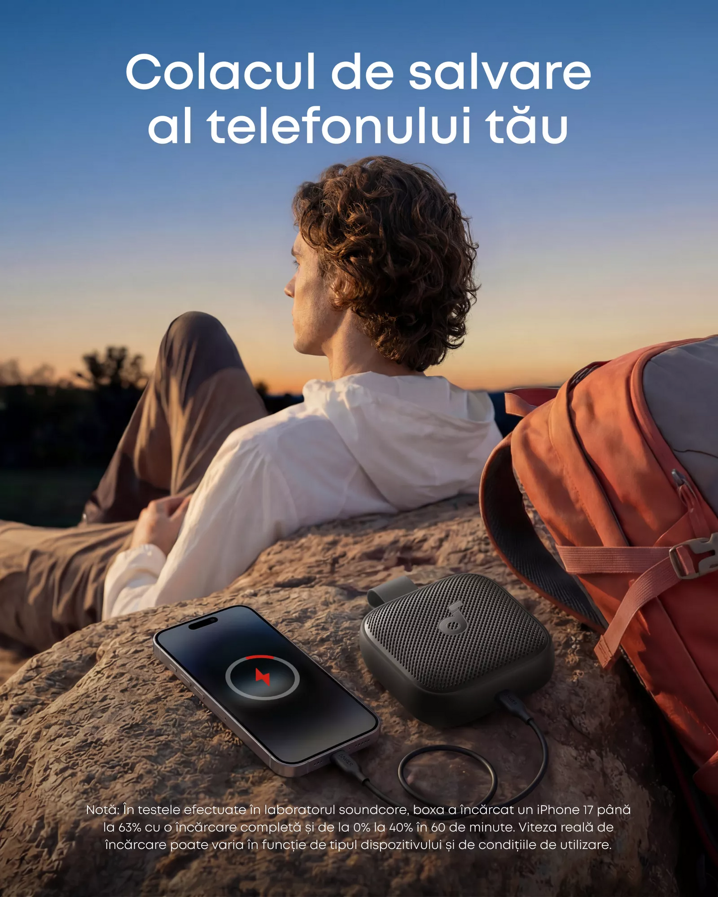 Altavoz portátil Bluetooth Anker SoundCore Boom Go 3i, 15W, TWS, RGB, impermeable, negro D5103010