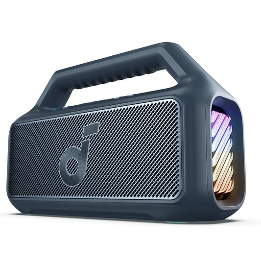 Altavoz Portátil Bluetooth Anker SoundCore Boom 2, 80W, TWS, RGB, Impermeable, Azul A3138031