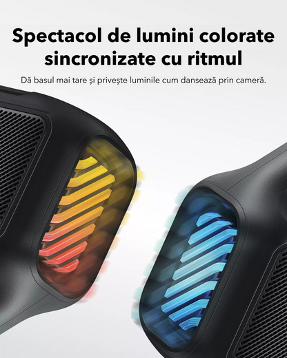 Altavoz Portátil Bluetooth Anker SoundCore Boom 2 Nueva Versión, 80W, TWS, RGB, Resistente al Agua, Negro A3138012