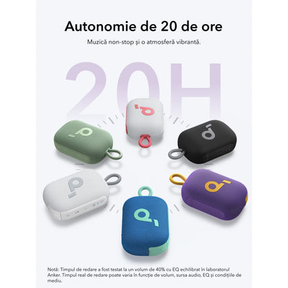 Altavoz portátil Bluetooth Anker SoundCore Select 4 Go, 5W, TWS, impermeable, morado A31X10Q1