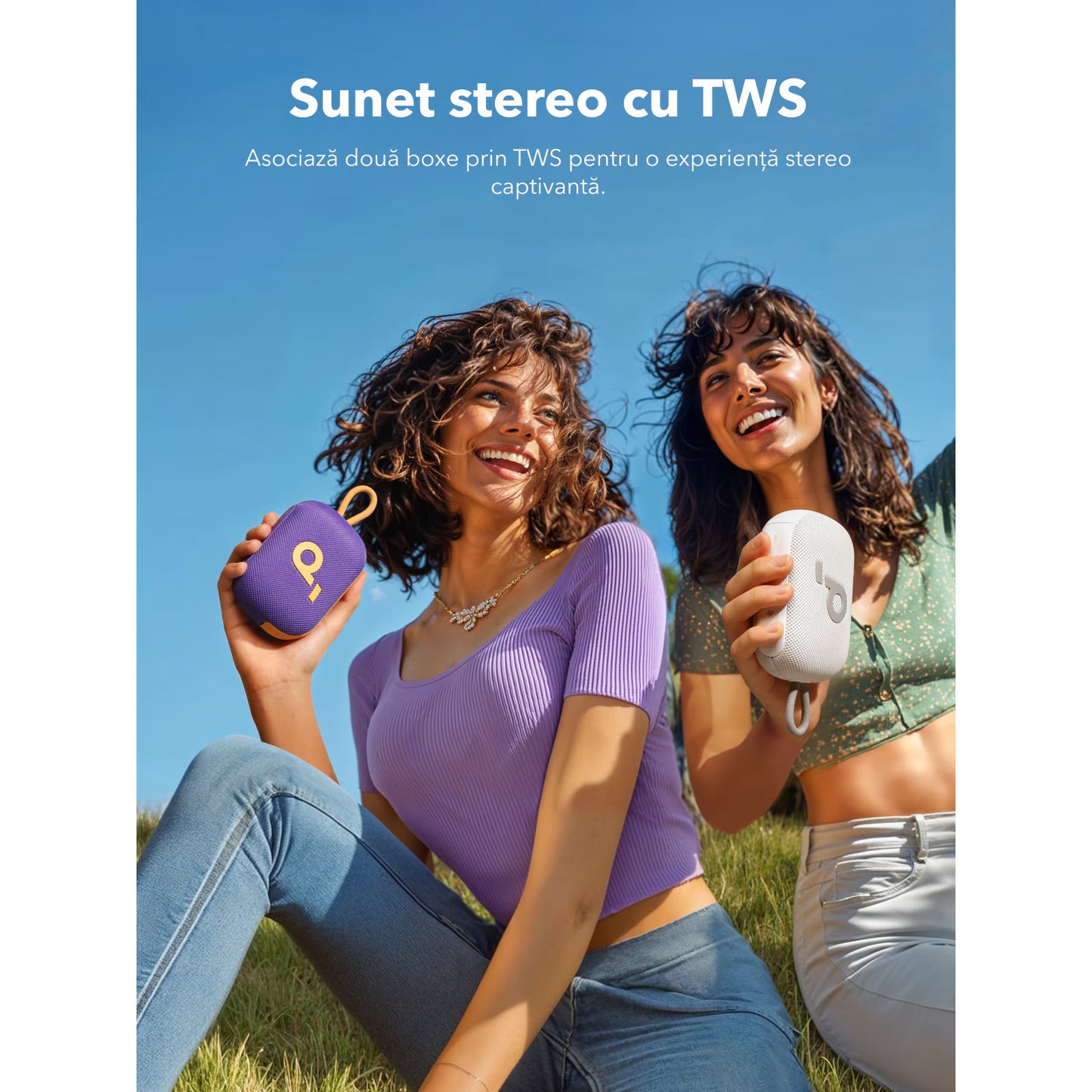 Altavoz portátil Bluetooth Anker SoundCore Select 4 Go, 5W, TWS, impermeable, morado A31X10Q1