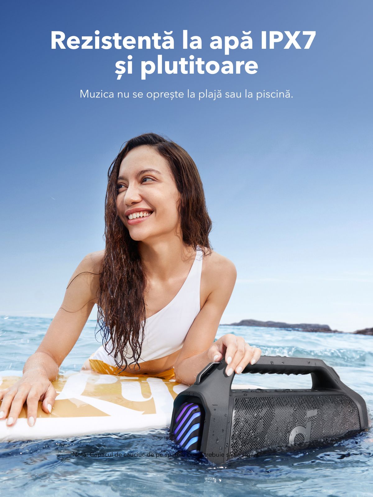 Altavoz portátil Bluetooth Anker SoundCore Boom 2 Plus Nueva Versión, 140W, TWS, RGB, Resistente al agua, Negro A3134012