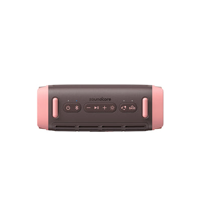 Altavoz portátil Bluetooth Anker SoundCore Boom 3i, 50W, RGB, impermeable, Marrón Rosa D5100080