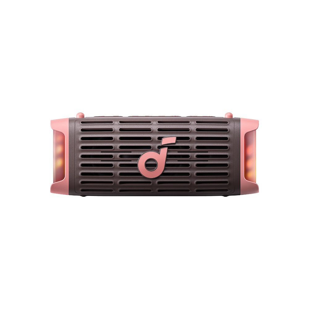 Altavoz portátil Bluetooth Anker SoundCore Boom 3i, 50W, RGB, impermeable, Marrón Rosa D5100080