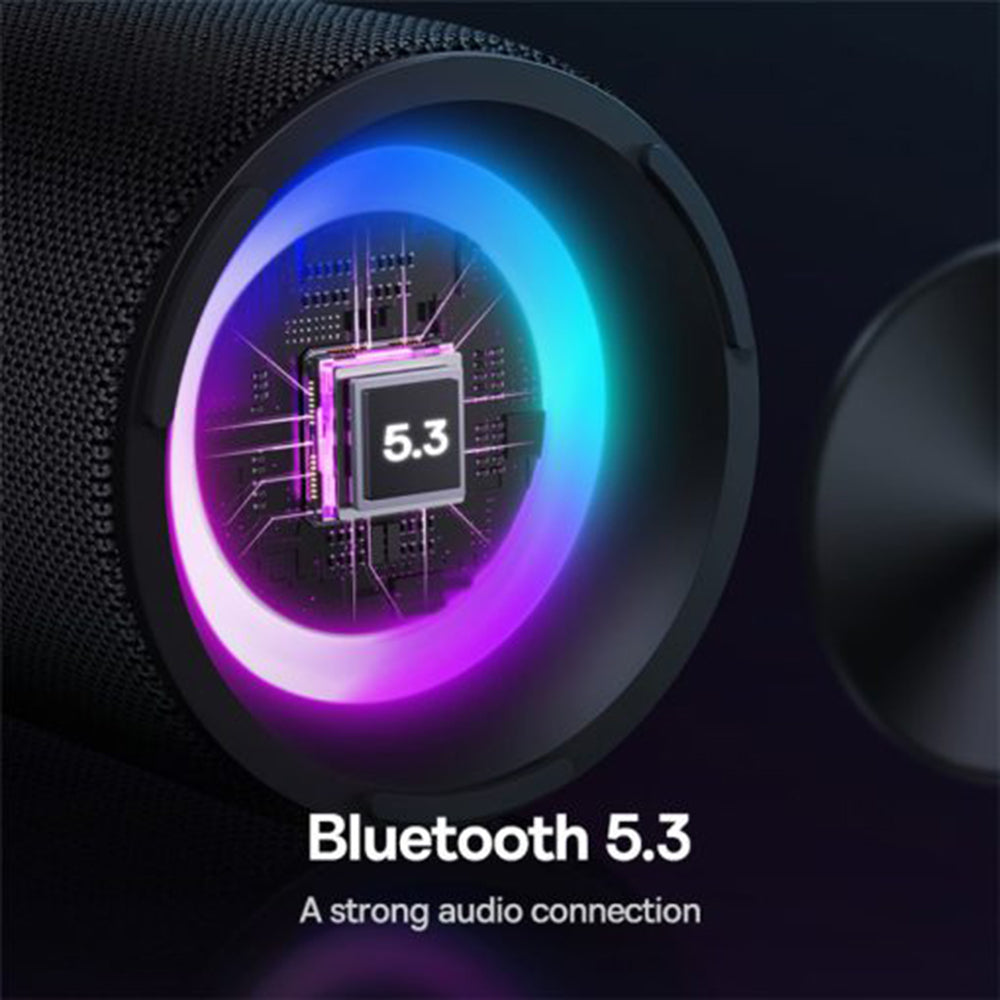 Altavoz Bluetooth portátil Baseus AeQur V020, 2 x 7,5 W, TWS, RGB, resistente al agua, negro A20067900117-00 