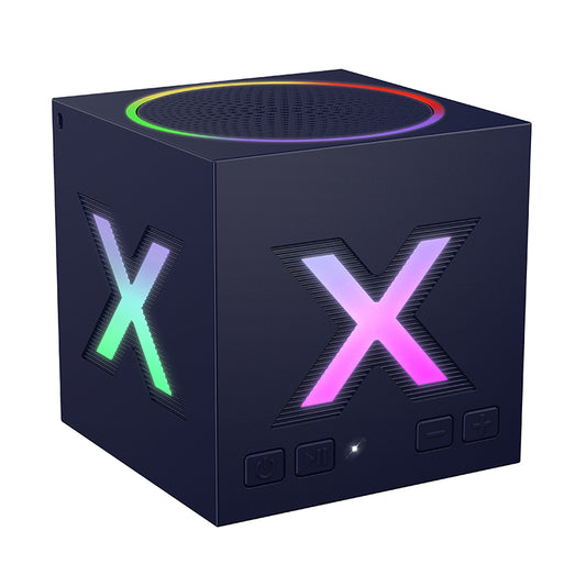 Altavoz Portátil Bluetooth Borofone BR101 Rubik, 5W, TWS, RGB, Azul