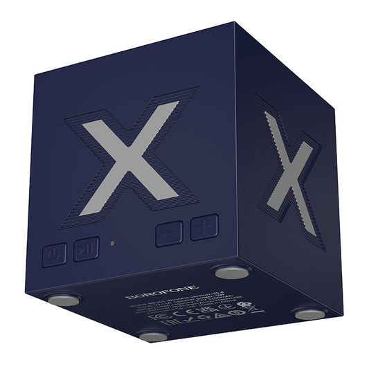 Altavoz Portátil Bluetooth Borofone BR101 Rubik, 5W, TWS, RGB, Azul