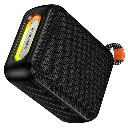 Altavoz portátil Bluetooth Borofone BR106 Felicitous, 8 W, TWS, RGB, negro