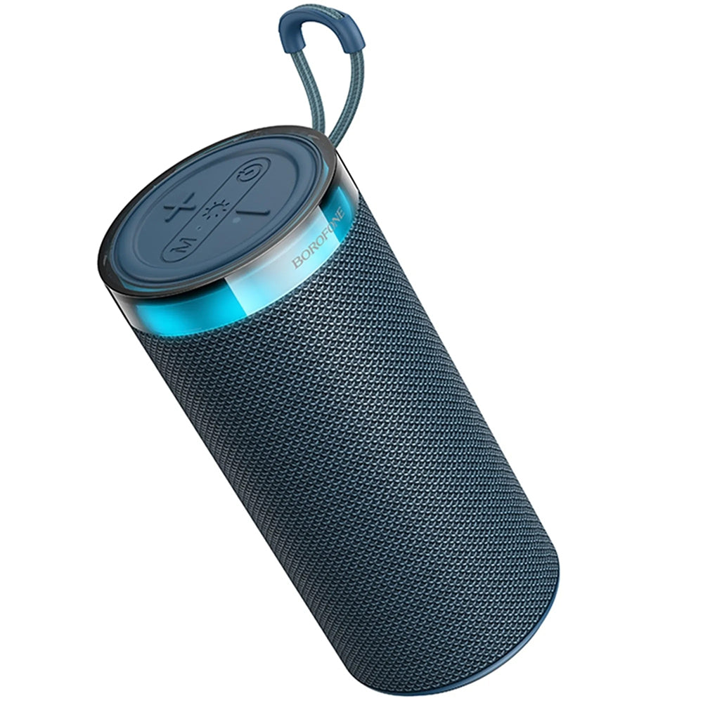 Altavoz portátil Bluetooth Borofone BR105 Loud, 10W, TWS, RGB, Azul marino