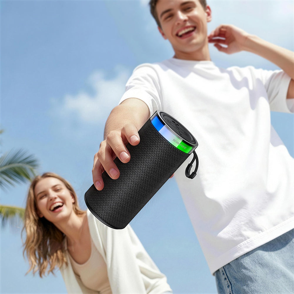 Altavoz portátil Bluetooth Borofone BR105 Loud, 10W, TWS, RGB, Azul marino
