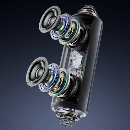 Altavoz Portátil Bluetooth Dudao Y21, 2 x 5W, TWS, RGB, Negro