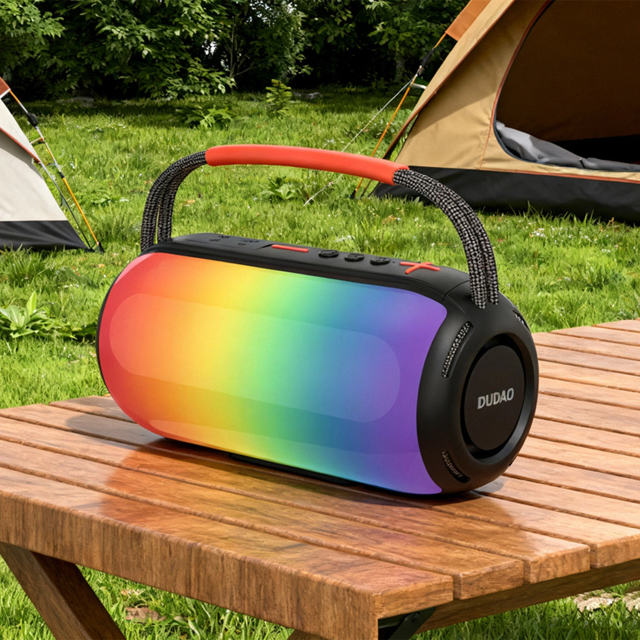 Altavoz Portátil Bluetooth Dudao Y21, 2 x 5W, TWS, RGB, Negro