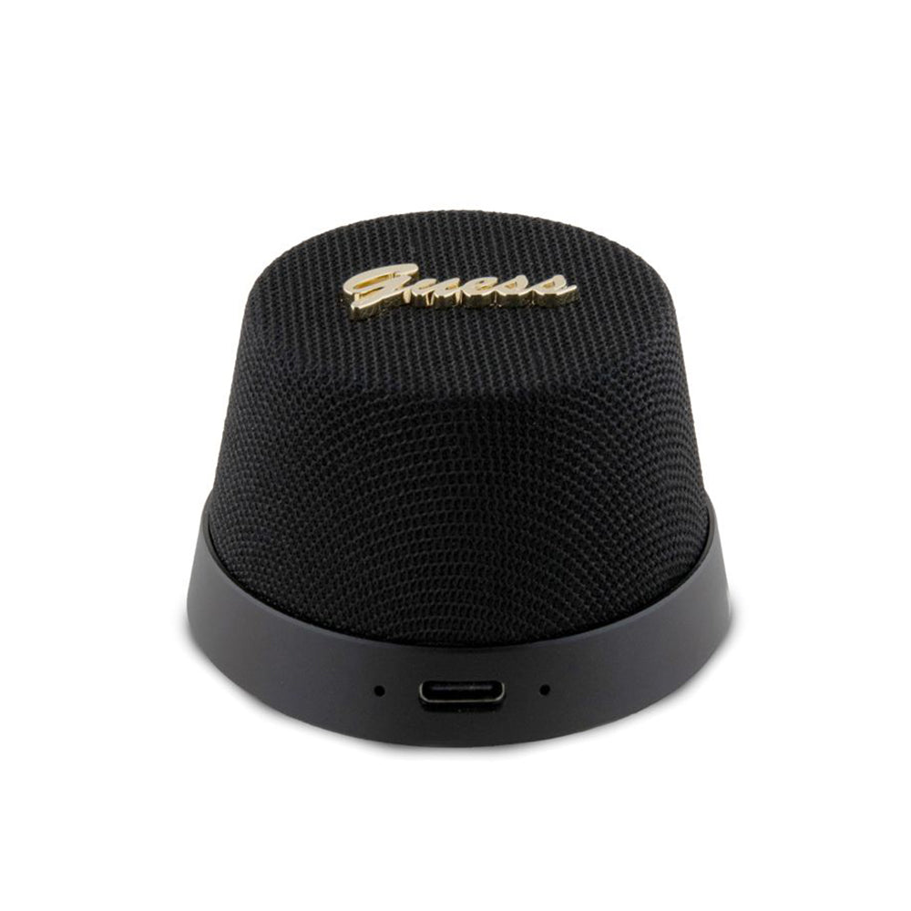 Altavoz Portátil Bluetooth Guess Stand Magnético Script Metal, 3W, Negro