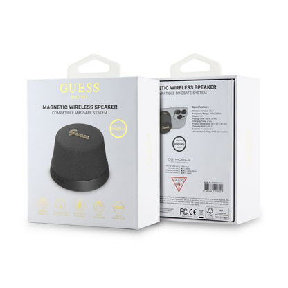 Altavoz Portátil Bluetooth Guess Stand Magnético Script Metal, 3W, Negro