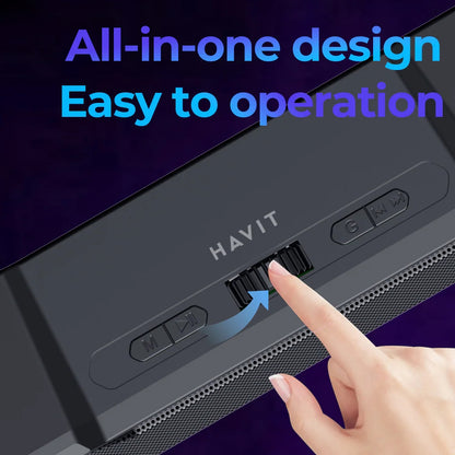 Altavoz Bluetooth HAVIT SK772BT, 10W, Negro