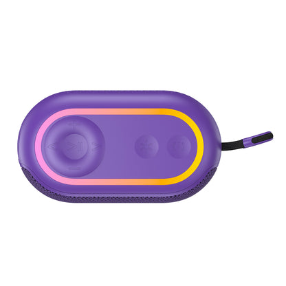 Altavoz Portátil Bluetooth HAVIT SK809BT, 7W, RGB, Impermeable, Morado