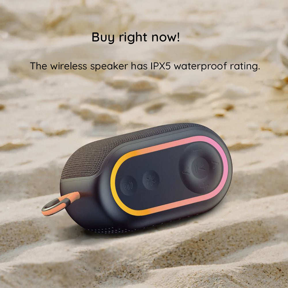 Altavoz Portátil Bluetooth HAVIT SK809BT, 7W, RGB, Impermeable, Morado