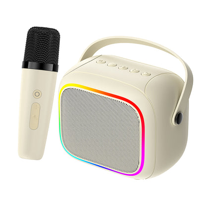 Altavoz Portátil Bluetooth HAVIT SK818BT Karaoke, 5W, RGB, Impermeable, Beige