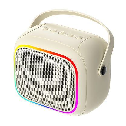 Altavoz Portátil Bluetooth HAVIT SK818BT Karaoke, 5W, RGB, Impermeable, Beige