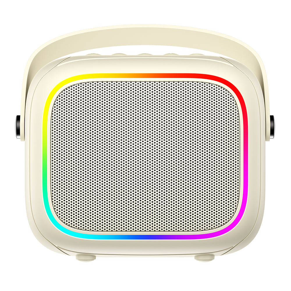 Altavoz Portátil Bluetooth HAVIT SK818BT Karaoke, 5W, RGB, Impermeable, Beige