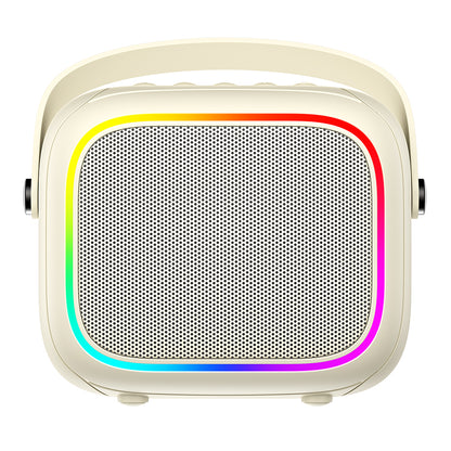 Altavoz Portátil Bluetooth HAVIT SK818BT Karaoke, 5W, RGB, Impermeable, Beige