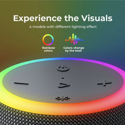 Altavoz Portátil Bluetooth HAVIT SK833BT, 2 x 10W, RGB, Impermeable, Negro