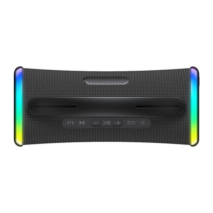 Altavoz Portátil Bluetooth HAVIT SK834BT, 2 x 5W, RGB, Impermeable, Negro