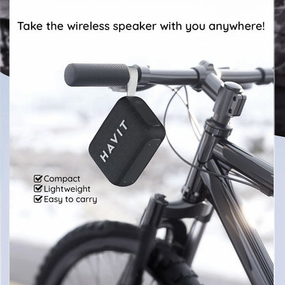 Altavoz Portátil Bluetooth HAVIT SK874BT, 8W, Impermeable, Negro