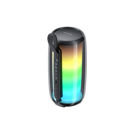 Altavoz Portátil Bluetooth HAVIT SK879BT, 8W, RGB, Impermeable, Negro