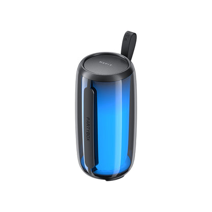 Altavoz Portátil Bluetooth HAVIT SK879BT, 8W, RGB, Impermeable, Negro