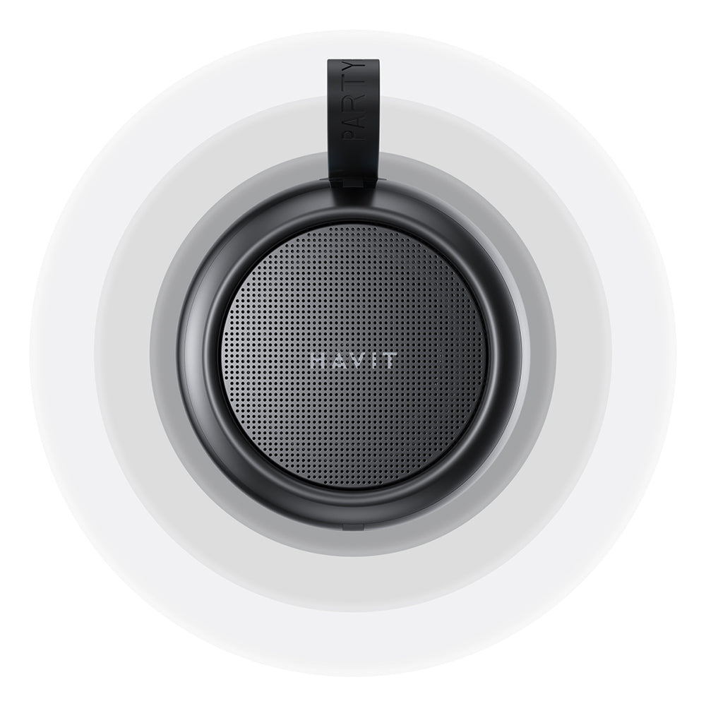 Altavoz Portátil Bluetooth HAVIT SK879BT, 8W, RGB, Impermeable, Negro
