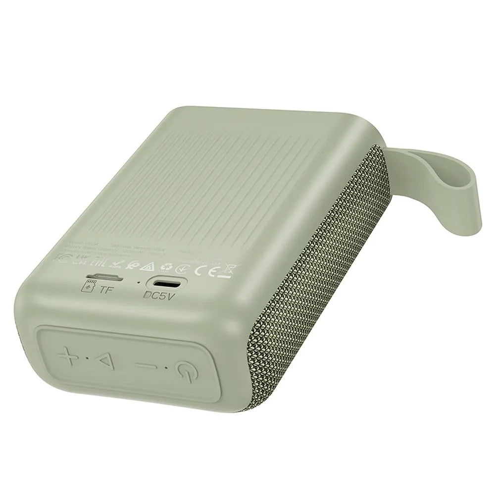 Altavoz Portátil Bluetooth HOCO HC34, 5W, TWS, Impermeable, Verde