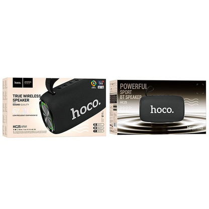 Altavoz Portátil Bluetooth HOCO HC25, 2 x 10W, TWS, Negro