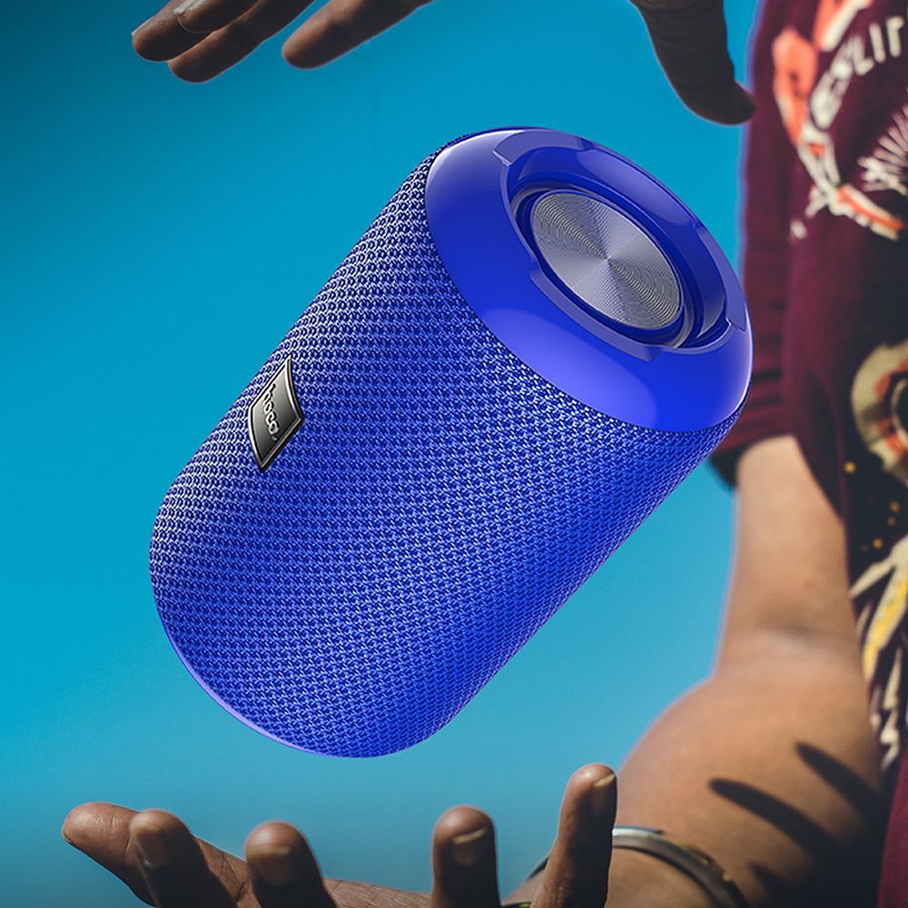 Altavoz Portátil Bluetooth HOCO HC1, 5W, TWS, Impermeable, Azul
