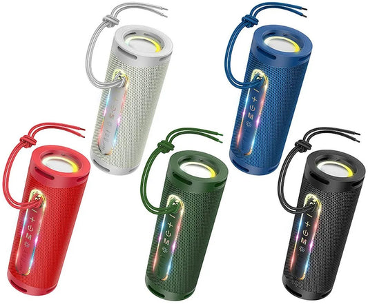 Altavoz Portátil Bluetooth HOCO HC9 Dazzling Pulse Sports, 10W, TWS, RGB, Azul
