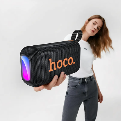 Altavoz Portátil Bluetooth HOCO HC32, 2 x 10W, TWS, RGB, Negro