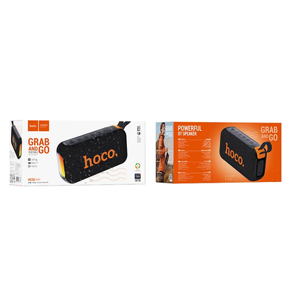 Altavoz Portátil Bluetooth HOCO HC32, 2 x 10W, TWS, RGB, Negro