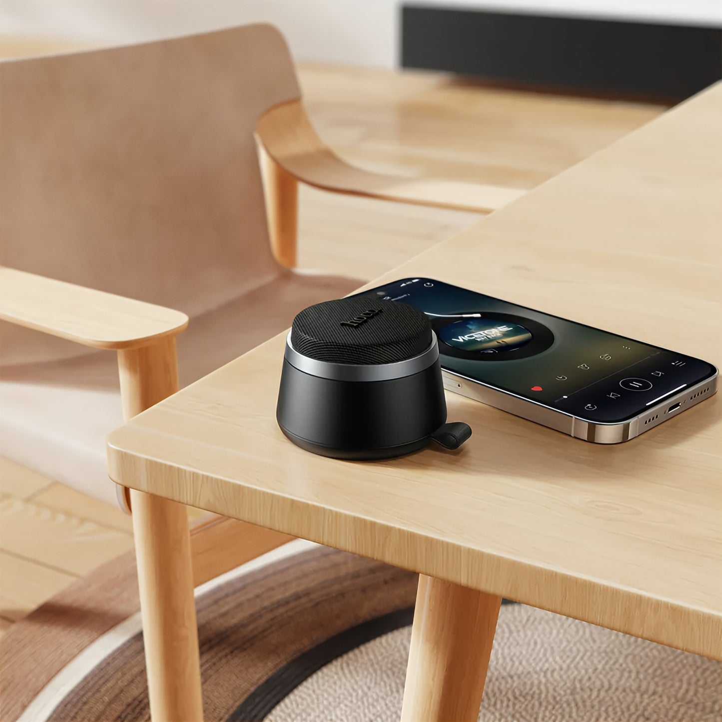 Altavoz Portátil Bluetooth HOCO HC43 Mini Magnético, 8W, TWS, Negro